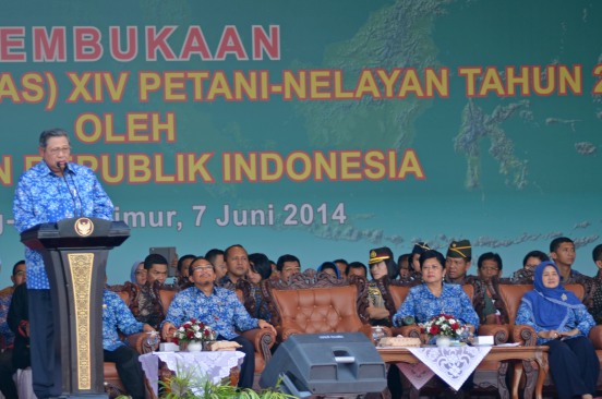 SBY Pamitan pada Petani